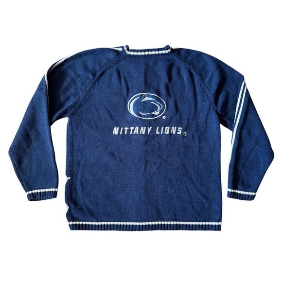 Vintage Birch Bros Penn State Cardigan Sweater Academia Preppy Argyle Layering - Picture 2 of 10